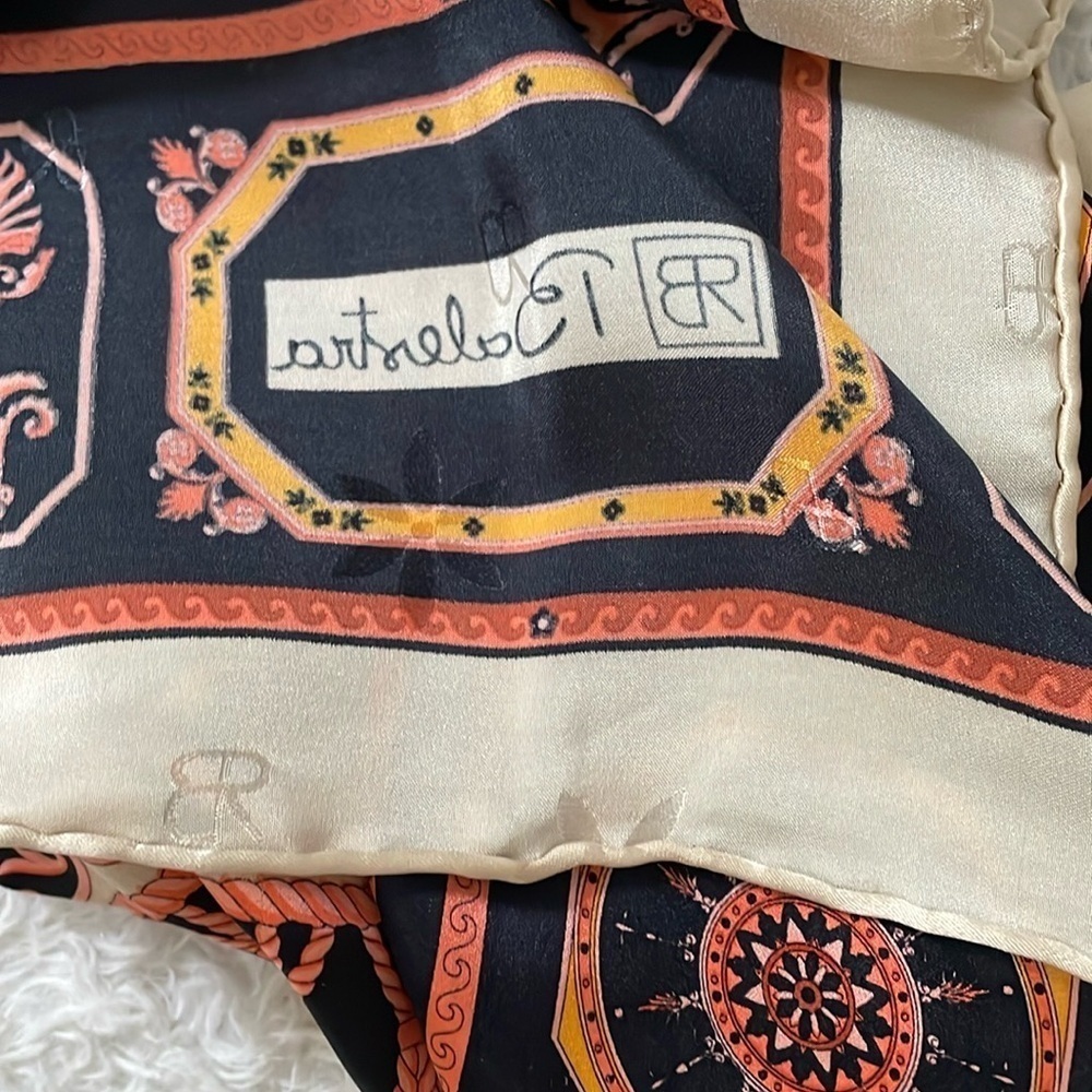 Renato Balestra Silk Scarf with Ornate Design - Picture 6 of 16